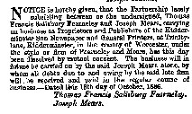 Joseph Mears London Gazette Oct 1886
